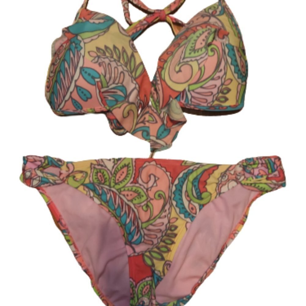 O'rageous Bikini 2 Piece Swimsuit || Large EUC